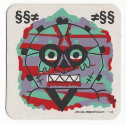 "Megalith" Art print Coaster By Le Merde