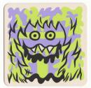 "Hujili's Ghost" Art print Coaster By Le Merde
